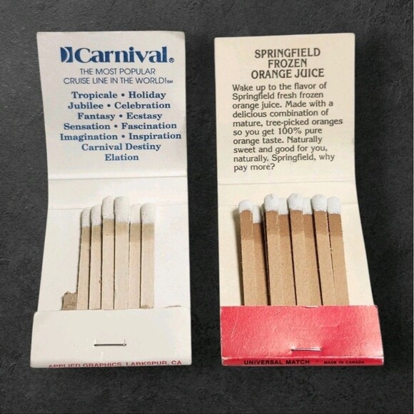 Vintage Matchbook Lot Funeral Home Cruise Food Commissary Advertising Ephemera - Picture 7 of 9